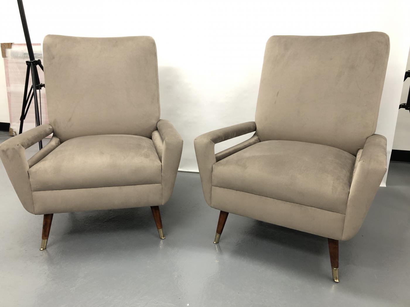 Pair of Mid Century Italian Club Chairs