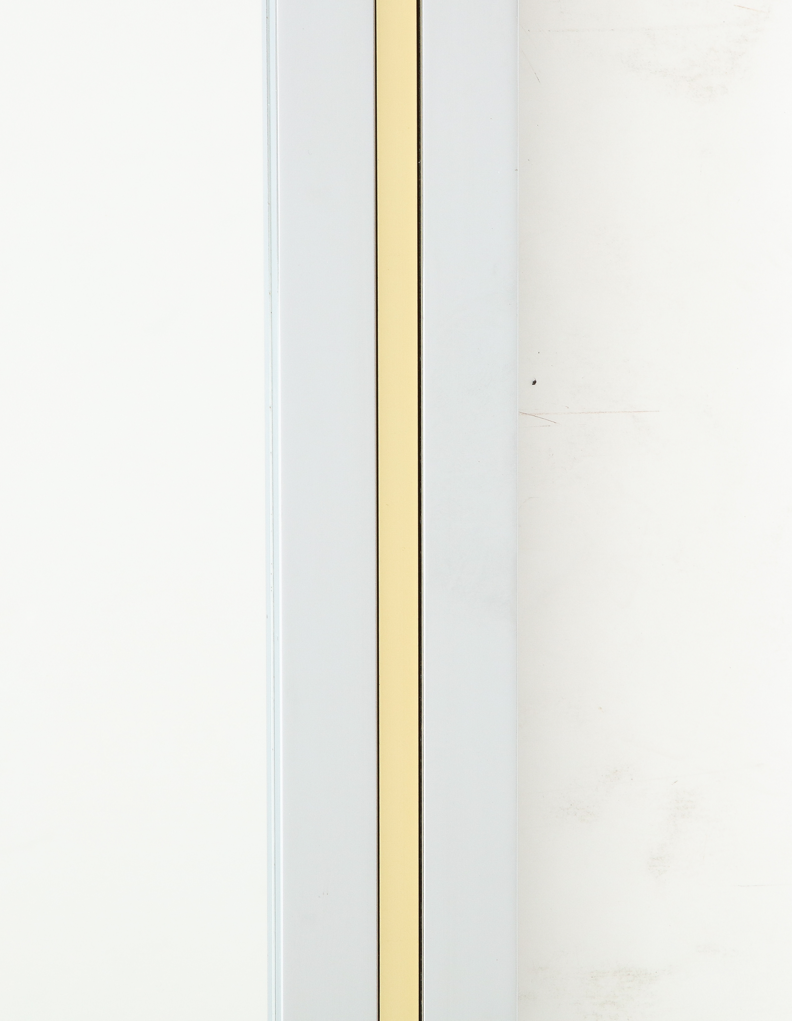 An Unique Itallian mirror brass and chrome 1970's