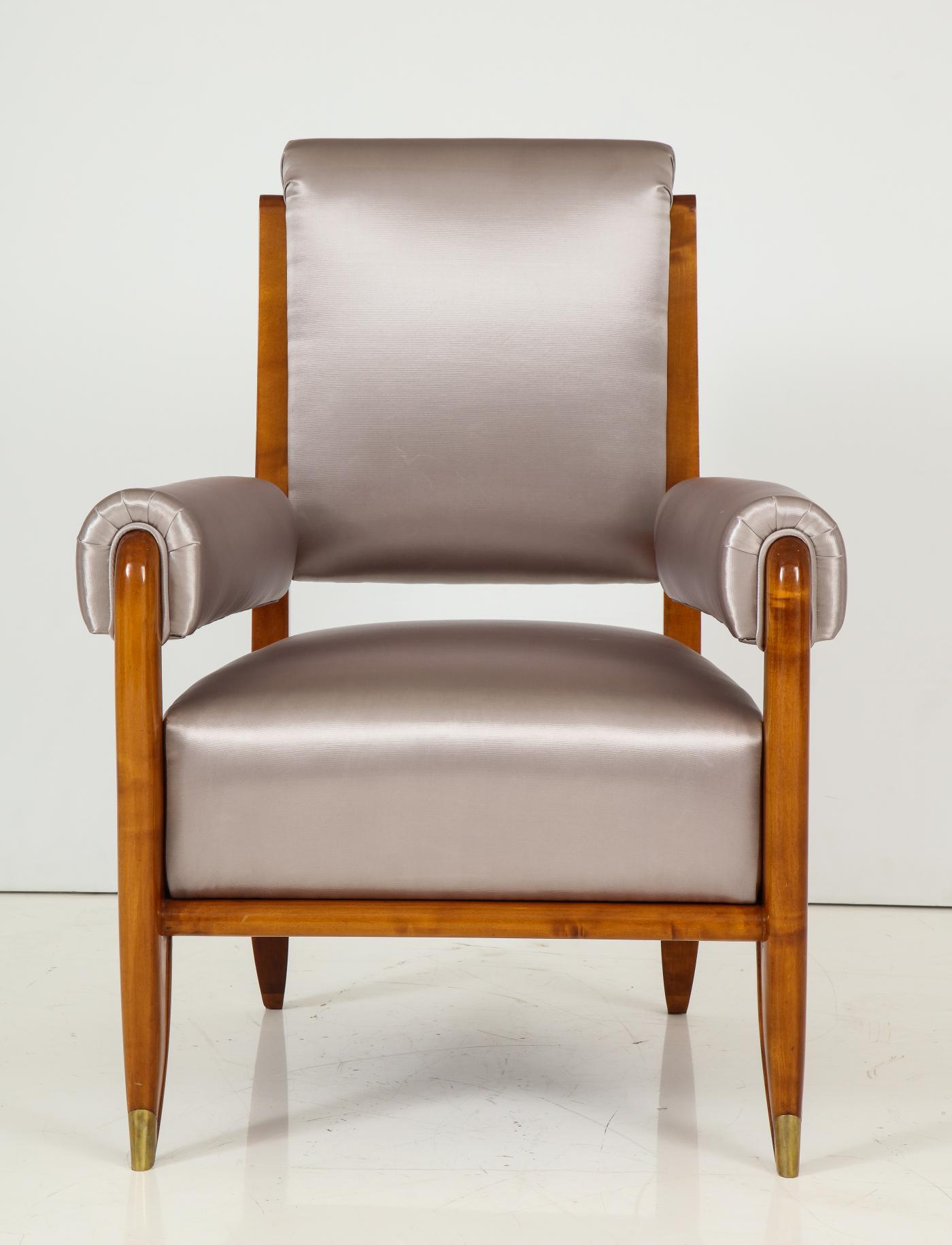 A Modernist armchair designed by Maurice Jallot