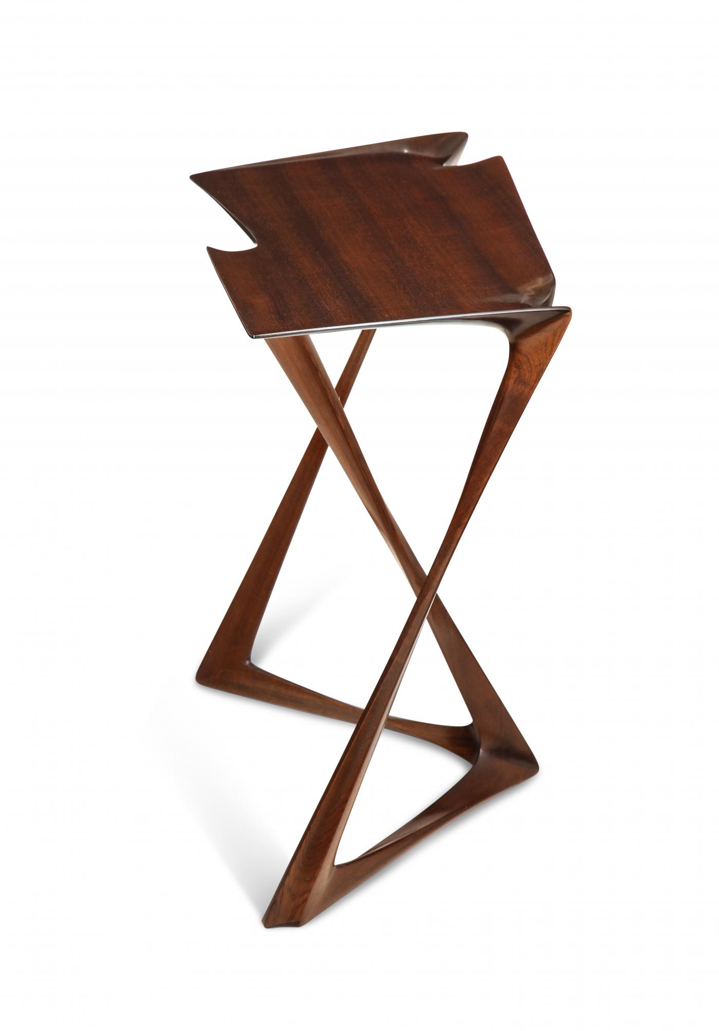 Uniquely designed side table. Designed by Newman-Krasnogorov for Olicore Studio