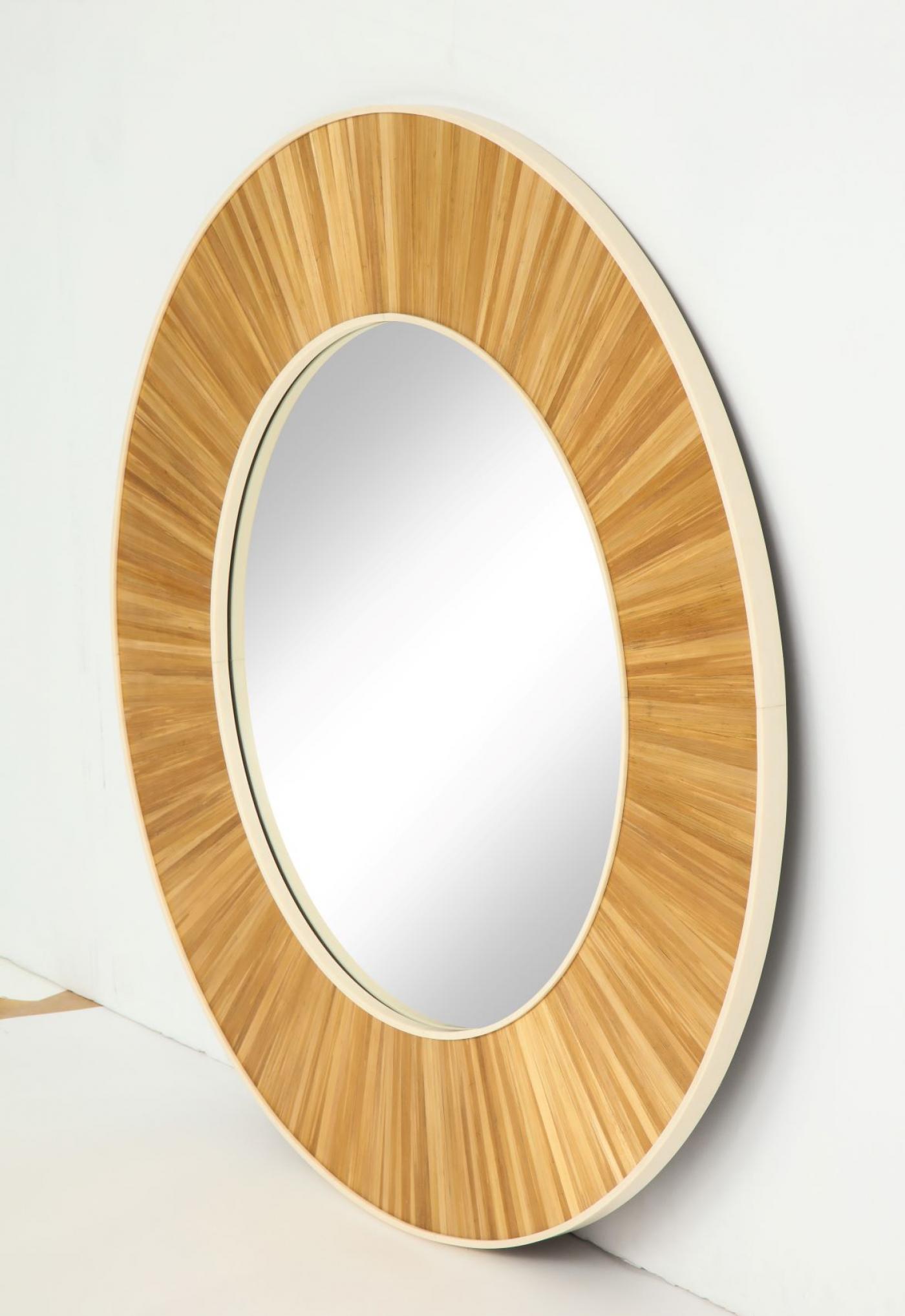 Modernist round mirror