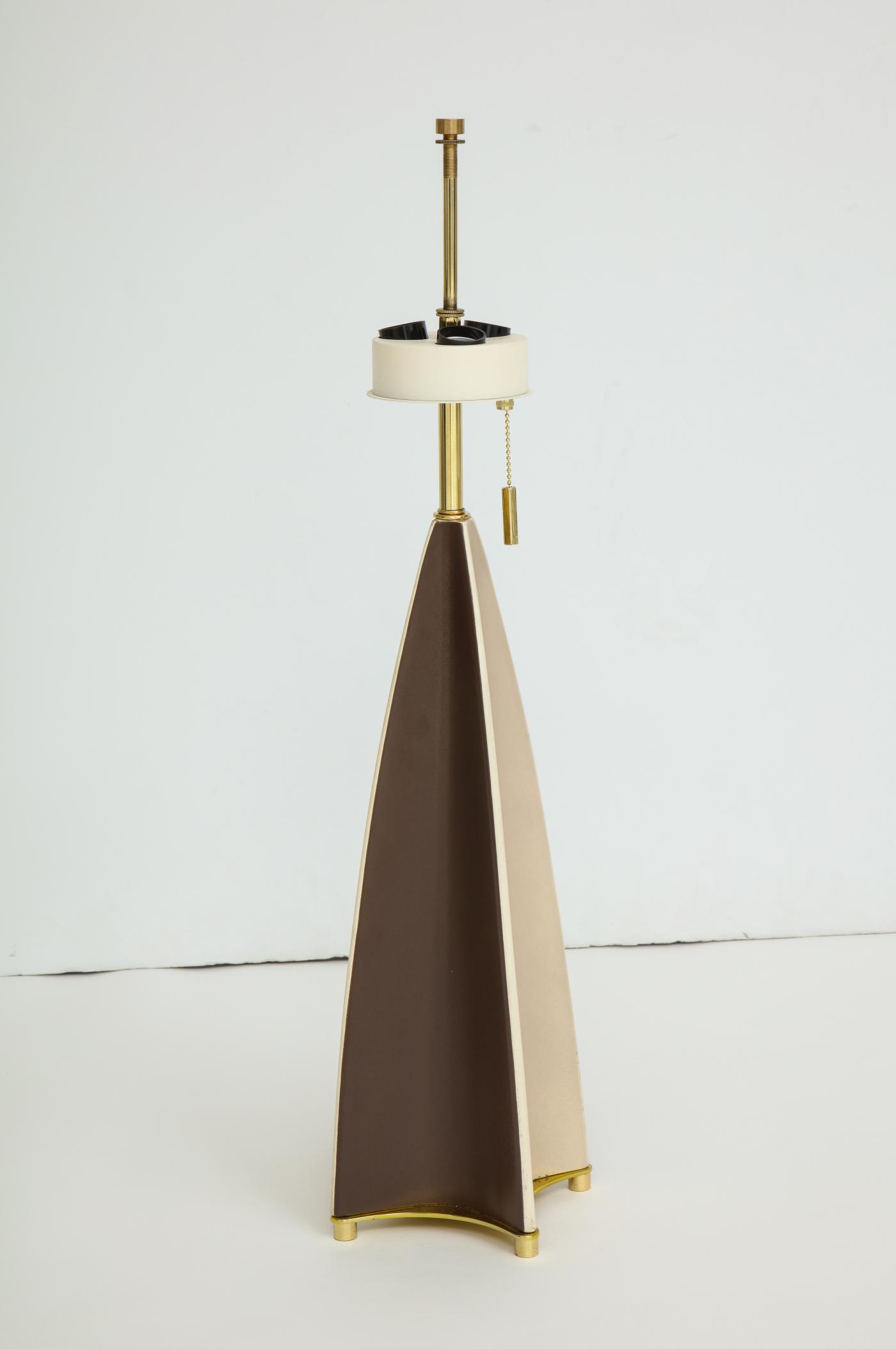 Parabolic Fin Table lamp by Gerald Thurston for Lightolier.
