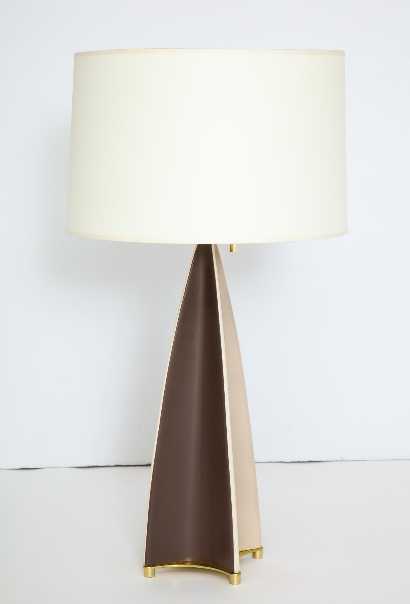 Parabolic Fin Table lamp by Gerald Thurston for Lightolier.