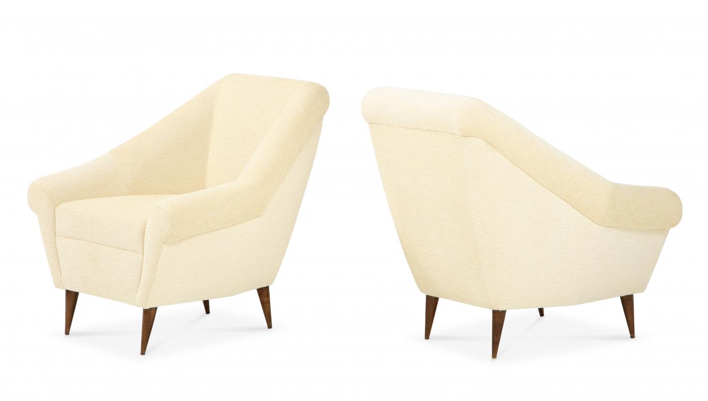 Pair of Italian Mid Century Modern Club Chairs