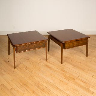 Pair of modern side tables by Lane, Acclaim Series.