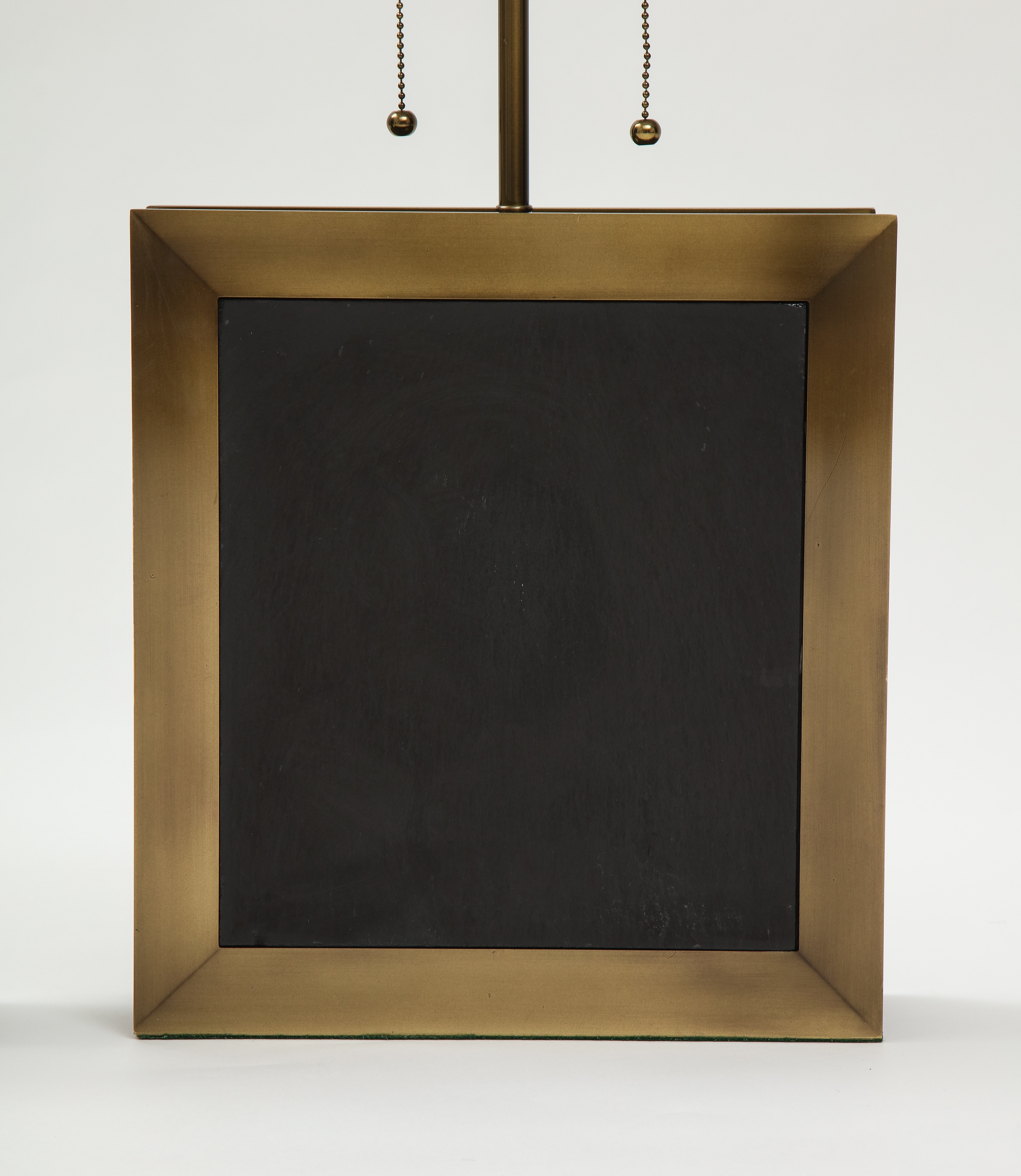Pair of square shaped lamps