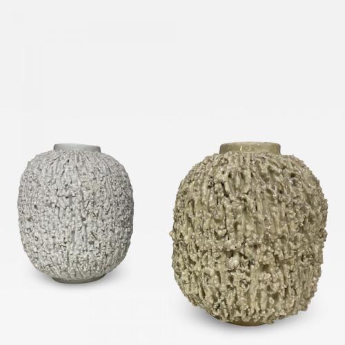 Pair of Stoneware Vases Designed by Gunnar Nylund