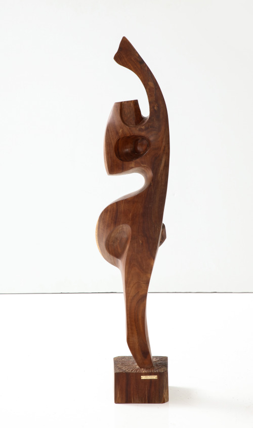 Cubist Wooden Sculpture by Ulises Jimenez Obregon