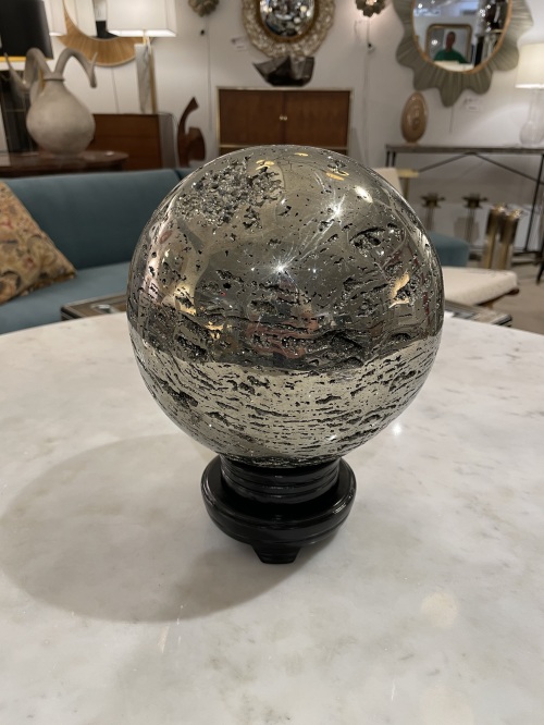 Oversized Natural Pyrite Sphere.