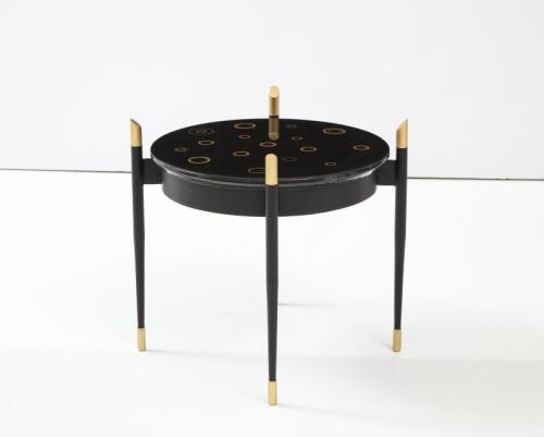 Occasional table with a Custom Top designed and crafted by ABDB Studio