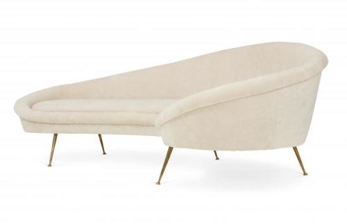 Mid Century Curved Sofa by Federico Munari