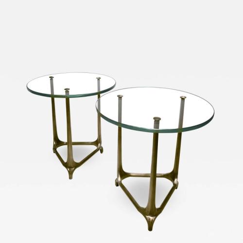Pair of Vienna Secession side tables.