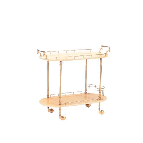 A Mid-Century Modern Bar Cart/trolley by Aldo Tura. Circa 1960.