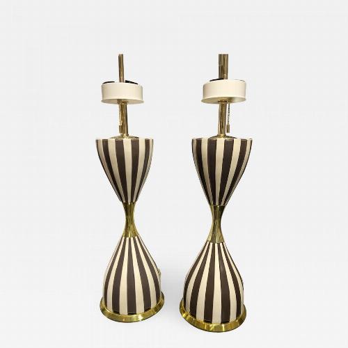 Pair of "Harlequin" Table Lamps by Gerald Thurston