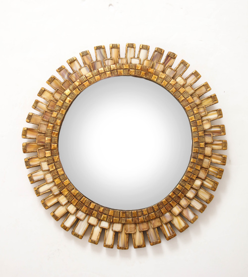 Artist convex mirror in the Manner of Line Vautrin.