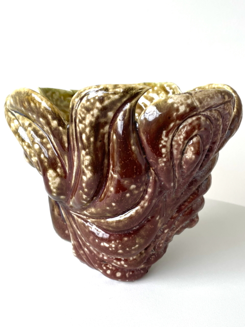 Elements Ceramic Vessel, Raku Flame Glaze by R.A. Pesce 