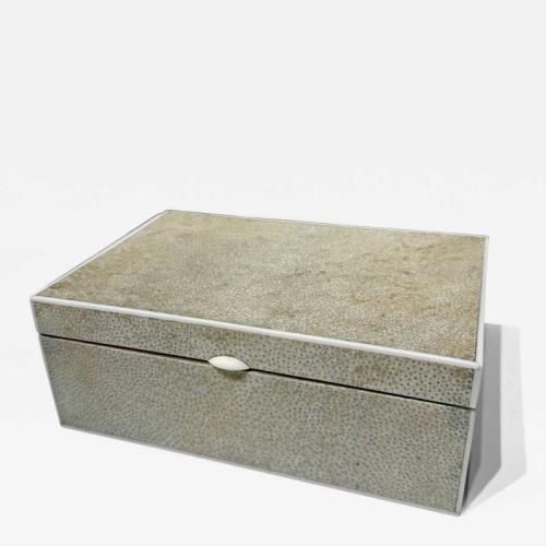  Large Art Deco Shagreen Box . France, 1920's 