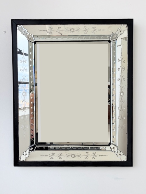 Classic Mid Century Venetian Mirror. Italy. 1950's