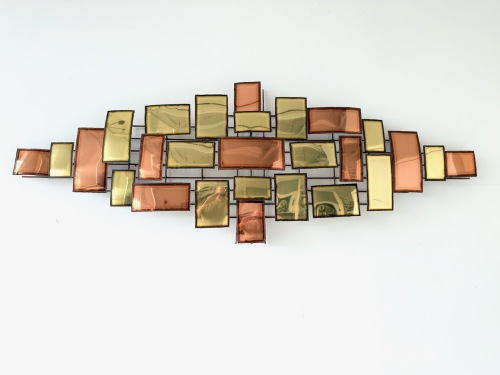 Midcentury Modern Metal Wall Sculpture