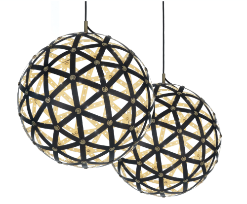 Pair of Jupiter Geodesic Pendants, Jason Krugman (American b.1983) 