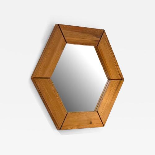 Glas Mäster Hexagonal Wall Mirror, Sweden, 1960s.