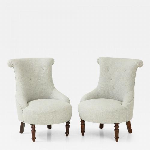 Pair of French 40’s Salon side chairs.