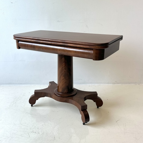 American Empaire Mahogany flip-top Game table.
