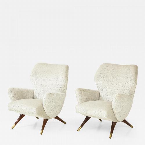 A Pair of Mid Century Style Armchairs.