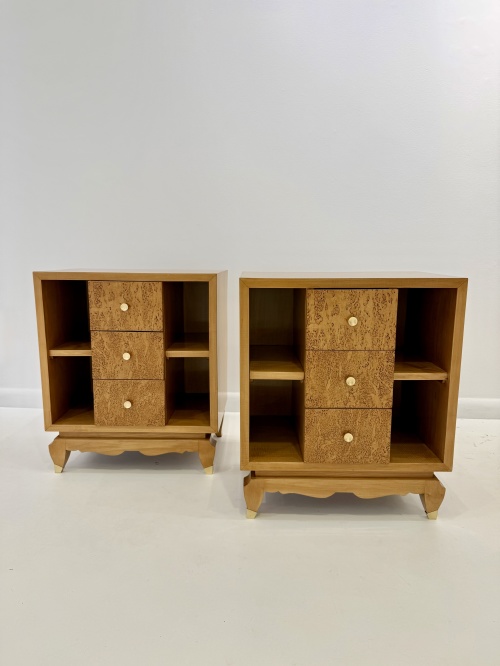 Art Deo Bedside Cabinets, France 1930's.