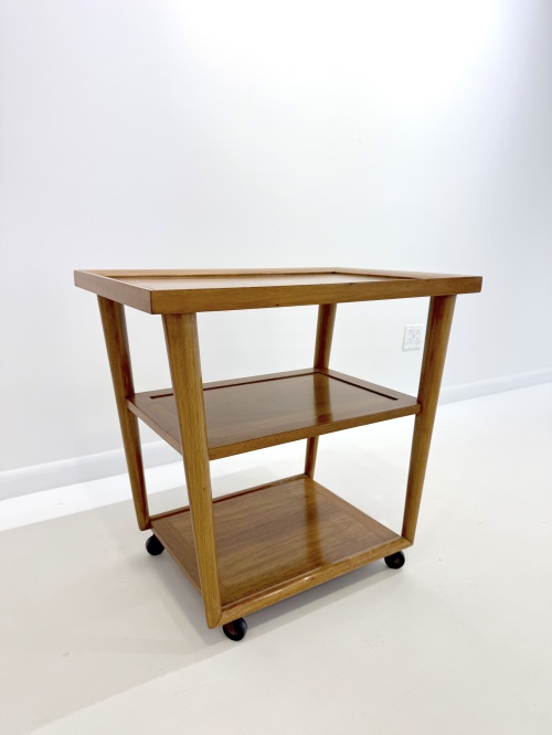 Mid-Century Modern Rolling Bar Cart.
