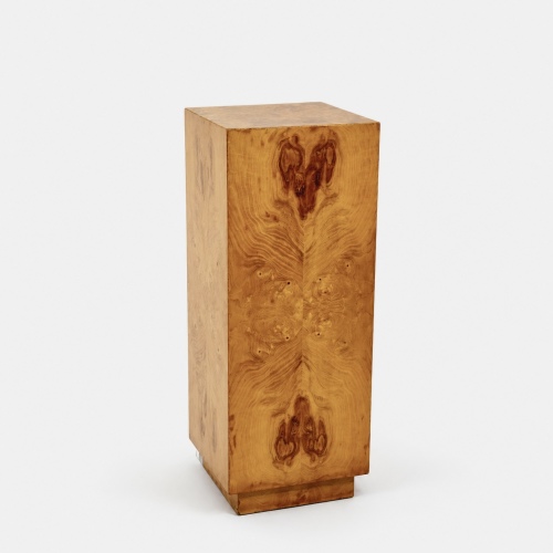 Mid-Century Modern Burlwood Pedestal