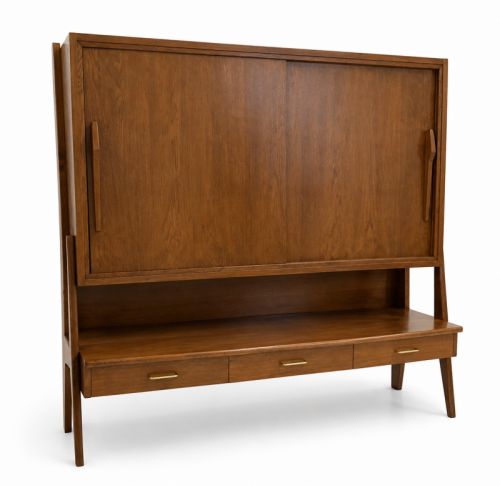 Mid-Century Modern Buffet. Designed by Bernard de Swarte.