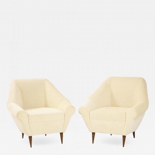 Pair of Italian Mid Century Modern Club Chairs