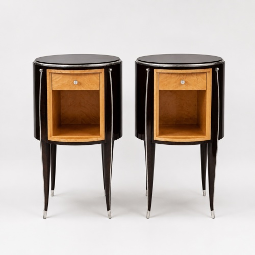 Pair of Art Deco Style Side Cabinets. In the manner of Émile-Jacques Ruhlmann