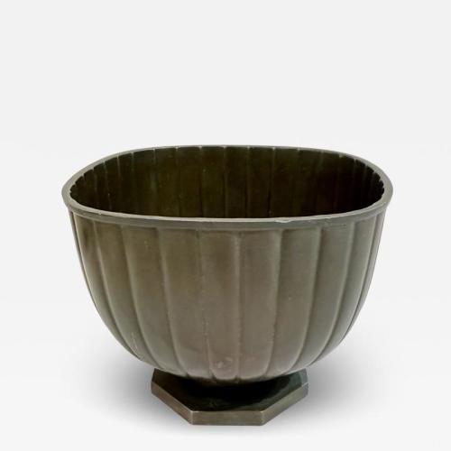 A Metal Vase by Just Andersen. Denmark, 1930's.