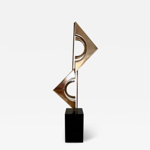 A Modernist polished bronze sculpture by Carmelo Cappello. Italy, 1978.