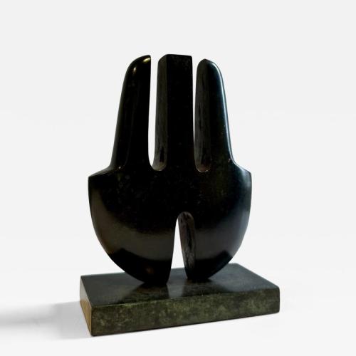 Patinated Bronze Abstract Sculpture By Angot 2/8 France. 20th C.
