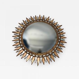 A Starburst form convex mirror in the manner of Line Vautrin