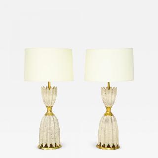 Pair of Ceramic Lamps by Gerald Thurston for Lightolier.